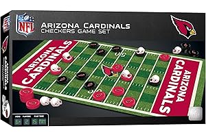 MasterPieces - NFL Checkers, Officially Licensed Arizona Cardinals Football Board Game for 2 Players, Family Fun for Kids & Adults