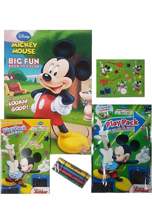 6100 Mickey Mouse Coloring Book With Crayons HD