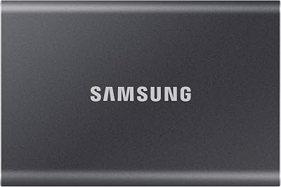 Samsung T7 Portable SSD 2TB USB 3.2 Gen 2 External Titanium Grey MU-PC2T0T