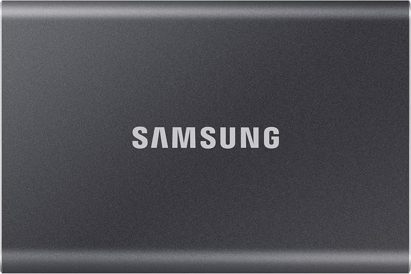Samsung T7 Portable SSD 2TB USB 3.2 Gen 2 External Titanium Grey MU-PC2T0T