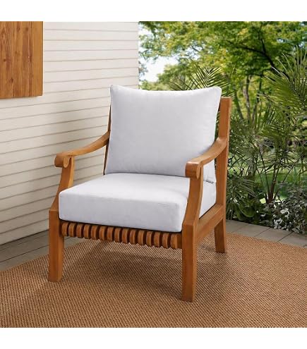 Pugire 6 Thick Outdoor Cushions 24x24x6, 5-Set Deep Seat Patio Cushions with Pugire 6 Thick Outdoor Cushions 24x24x6, 5-Set Deep Seat Patio Cushions with