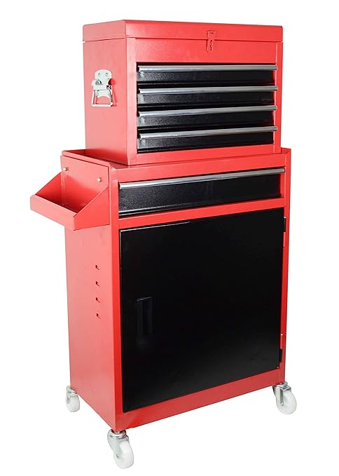 Carro para herramientas pro armario acero 4 ruedas 10 cajones | Ruedas