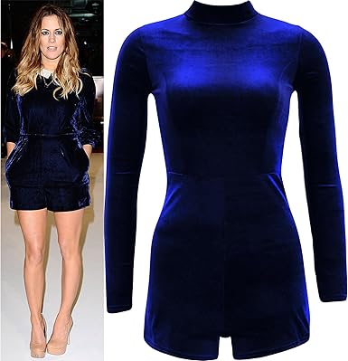 velvet short jumpsuit