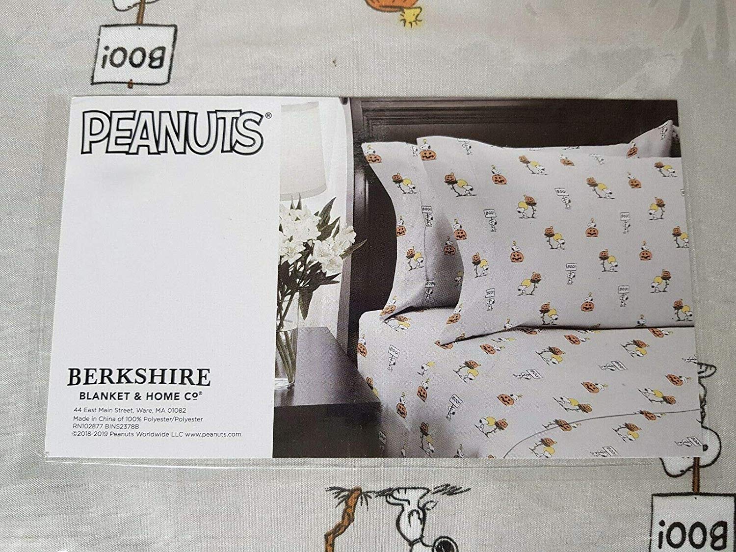 Burkshire Peanuts Snoopy Halloween Sheet Set Twin Size Home Kitchen Kids Home Store