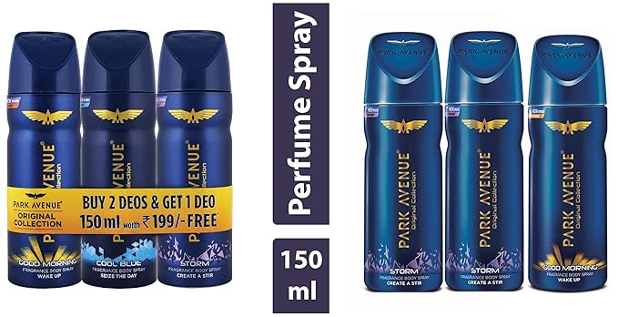 Park Avenue Classic Deo Set For Men (Combo Of 3) & Body Deo Set (Combo Of 3) Combo