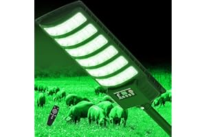 VOWELSONE Hog Lights for Night Hunting,Powered Feeder Light(Green) 18000LM Solar Lights for Hunting Hogs, Coyote, Varmint, Deer, Motion Activated Feeder-1Pack