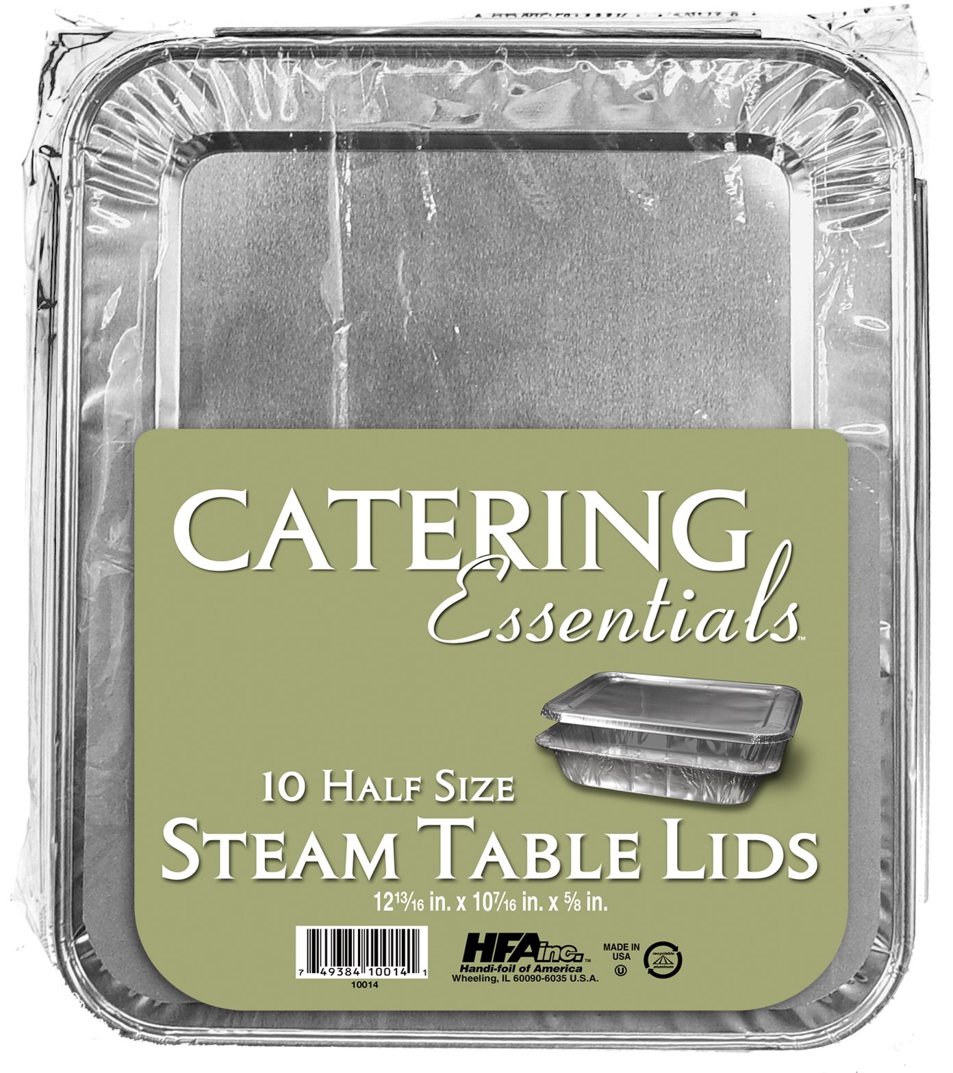Handi-Foil 10014.010 Catering Essentials Half Size Steam Table Lids (Pack of 10)