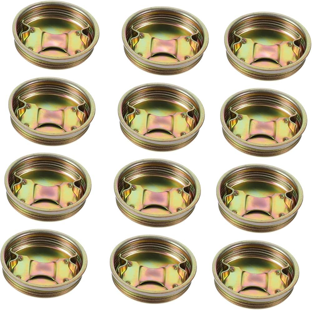 iplusmile Steel Bung Plug with Gasket 12 Pcs Drum Oil Water Chemical Barrel Cap