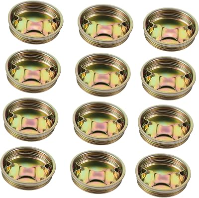 iplusmile Steel Bung Plug with Gasket 12 Pcs Drum Oil Water Chemical Barrel Cap