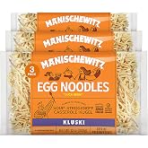 Manischewitz Kluski Egg Noodles 12oz (3 Pack) | Homestyle Taste &amp; Texture, Premium Enriched, Low Sodium, No Preservatives