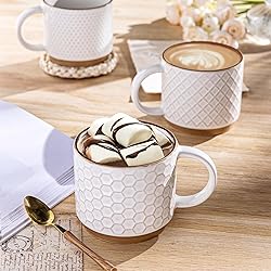 GBHOME 12OZ Stackable Coffee Mugs with