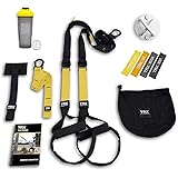 TRX All In One Home Gym Bundle: Includes All-In-One Suspension Trainer, Indoor & Outdoor Anchors, TRX XMount Wall Anchor, 4 Exercise Bands & Shaker Bottle