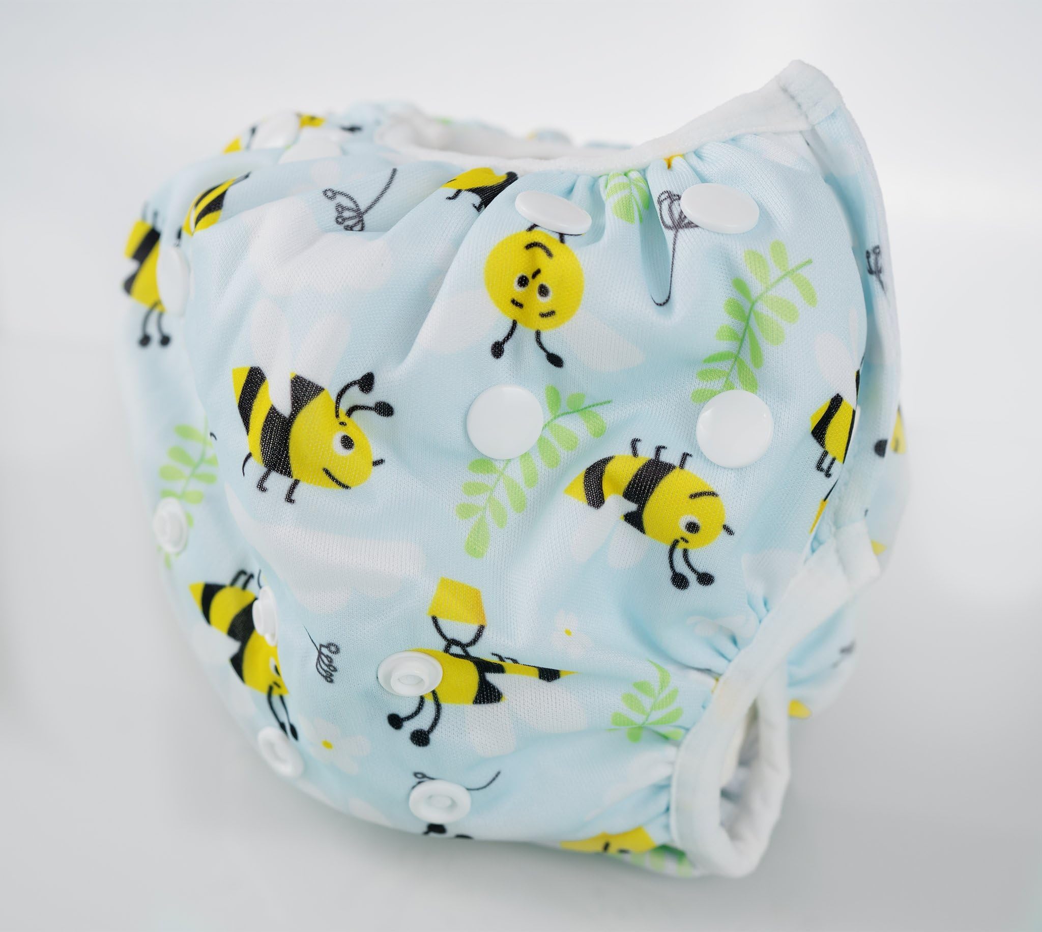 Happy Swimming Diapers for Babies Reusable, Adjustable, Breathable and Washable. Polyester Material - 3 Pieces
