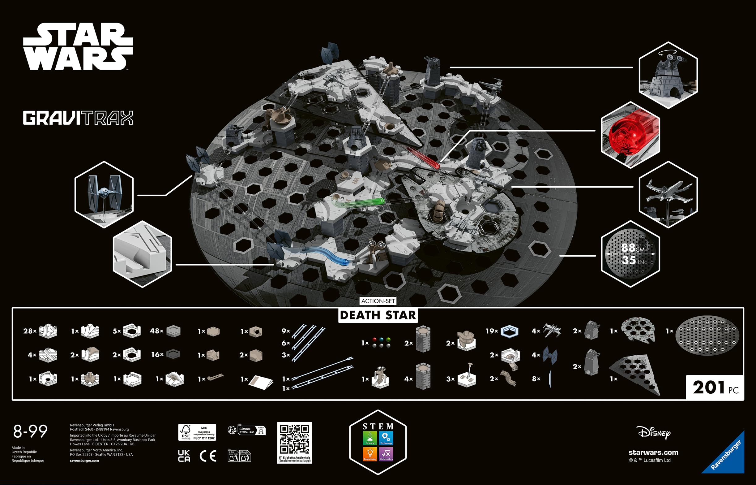 Ravensburger GraviTrax Base Action-Set Death Star - Kugelbahn ab 8 Jahre 7