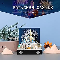 MACTANO 3D Art Memo Pad, Rip-Away Castle Paper