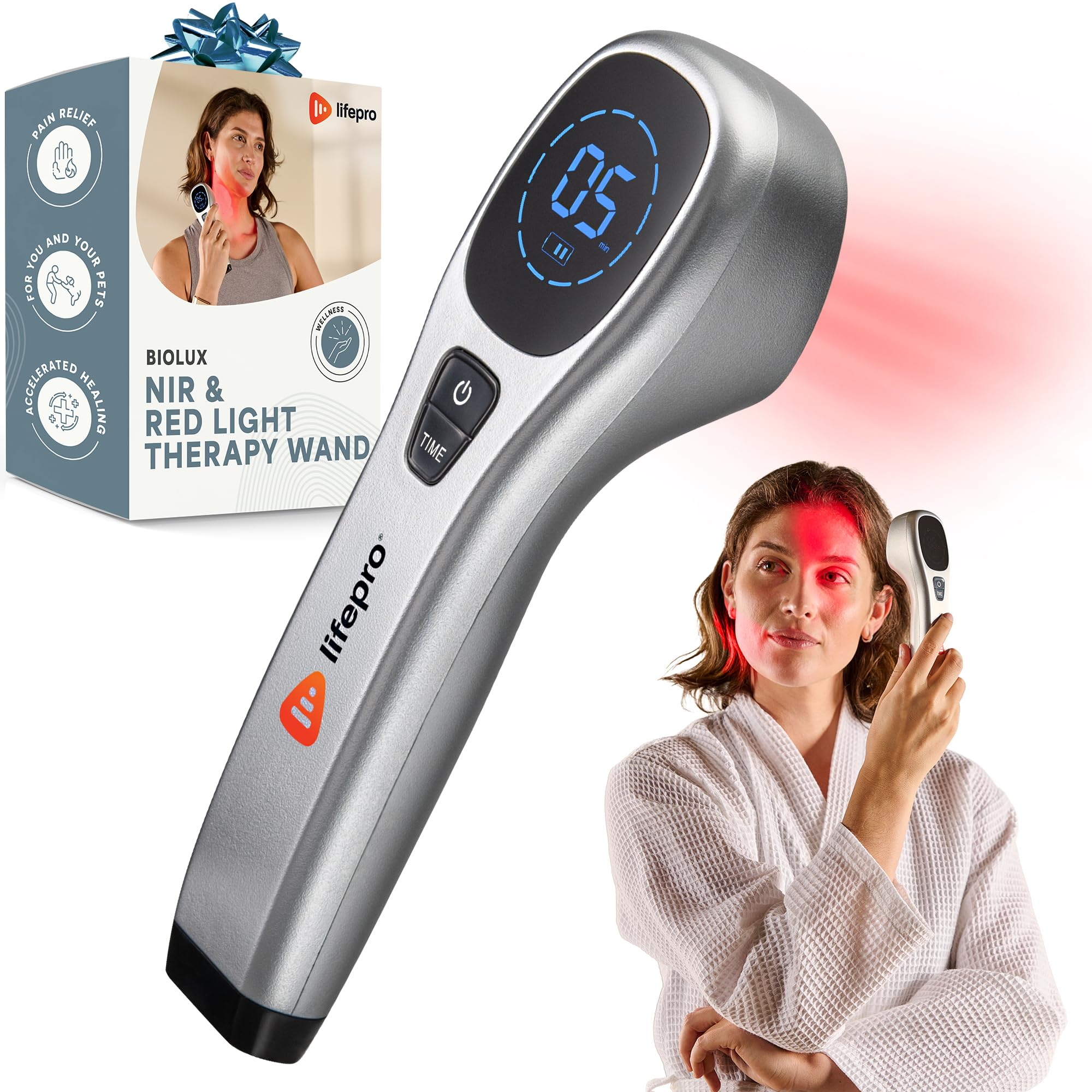 Photo 1 of Lifepro Infrared & Red Light Therapy Device for Joints & Muscles Pain Relief, Portable Near Infrared Light for Body & Face Inflammation, Compact & Effective Design - Use 3 wavelengths