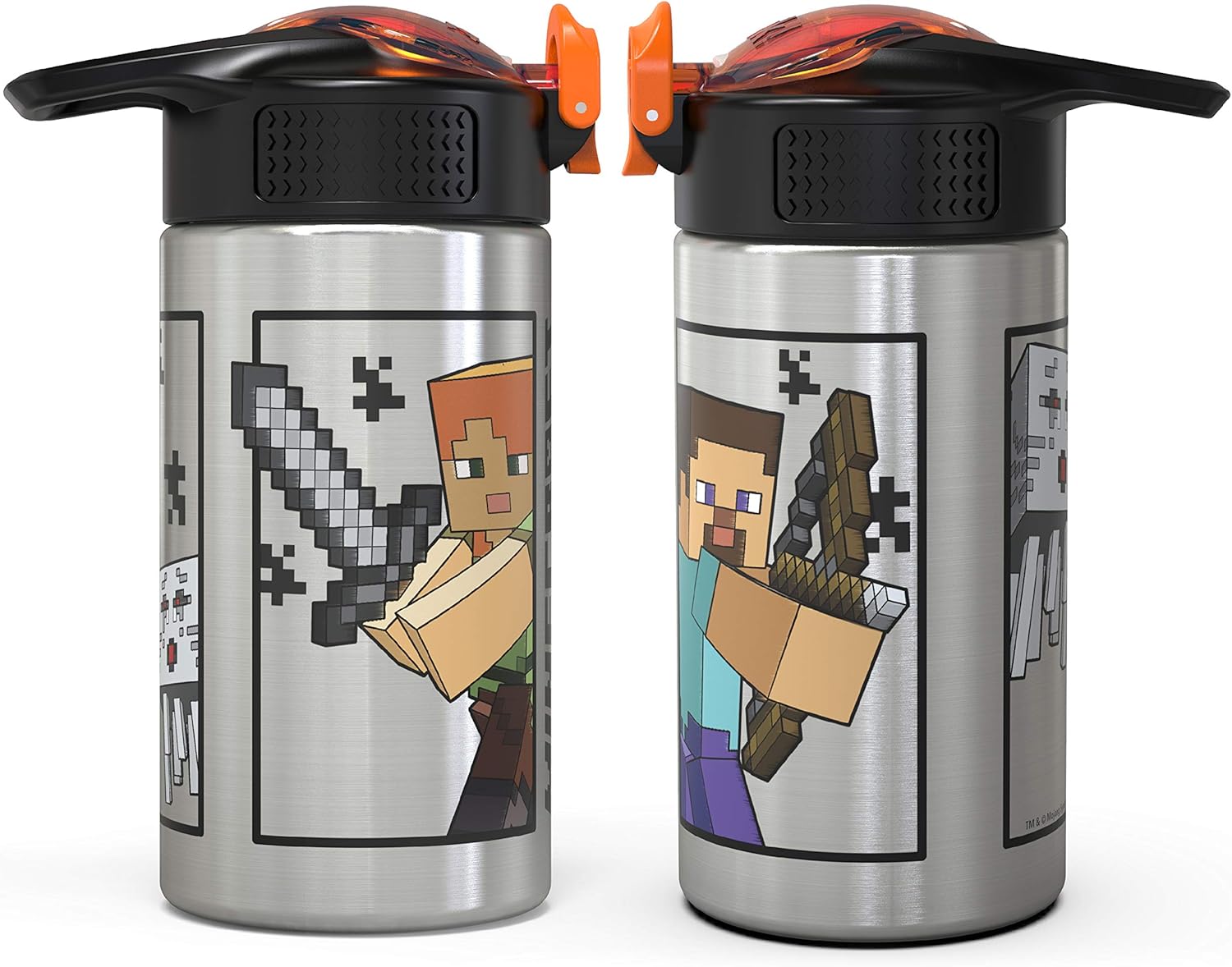 Amazon Zak Designs Minecraft ハイドレーション 2個セット Ss Palouse ウォーターボトル Zak 水筒 マグボトル