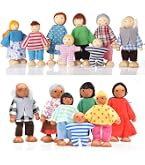 Tender Leaf Toys Famille De Poupées Sunny En Bois - 4 Personnages Pour Maison De Poupées