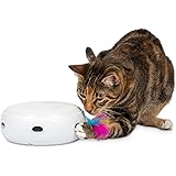 PetFusion [New & Improved Ambush Interactive Electronic Cat Toy w/Rotating Feather. (Quiet, 3 Modes, Nighttime Light, Auto Sh