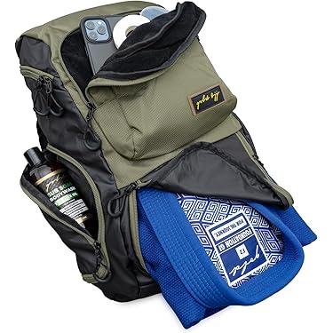 Sac à Dos Grand Volume 52L Pour Arts Martiaux - Jiu Jitsu, MMA, Grappling - Compartiment Chaussures - Imperméable - Tenace