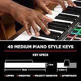 M-Audio Oxygen Pro 49 USB MIDI Keyboard Controller with NKS Beats Pads 8 Knobs view 4