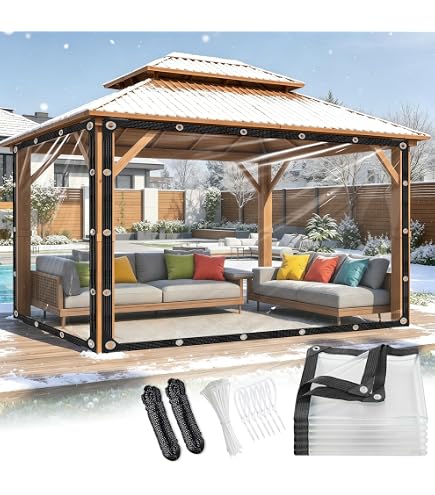 tarps for outdoor furniture Patio Covers Waterproof and Clear, 8x13 FT Heavy Duty Transparent with Grommets and Reinforced Edges Sofa Set, Winter Protection, Greenhouse, RV and Boat Use : Tools & Seller:KG Super Store SCOTT Addict Gravel 40 CME Internal ID : P-001463617 16 oz/yd² (15