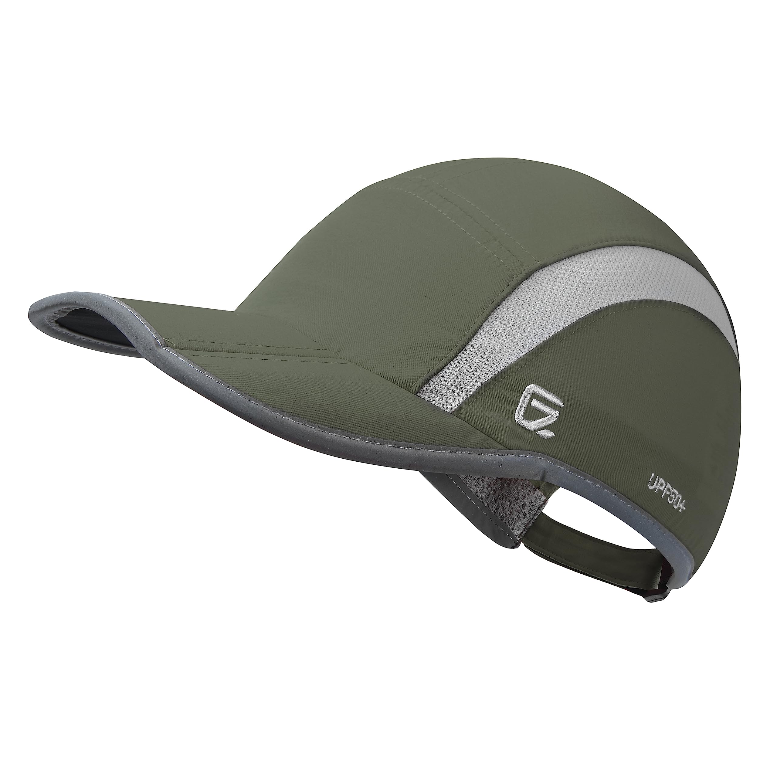iBasingo Baseball Cap Soft Brim Lightweight Breathable Quick-Drying Outdoor Sport Running Sun Hat UPF50+ for Men Women BVH02 (Army Green)