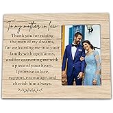 Ruyup Mother of the Groom Gift from Bride, Wedding Gifts to My Mother in Law Frames on My Wedding Day Picture Frame Gift - Thanks for Raising the Man of My Dreams