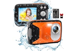 Waterproof Camera lovpo 16FT Underwater Camera with 32GB SD Card and Fill Light, FHD 1080P 21MP Point and Shoot Camera for Snorkeling, Swimming, Vacation, Boys, Girls