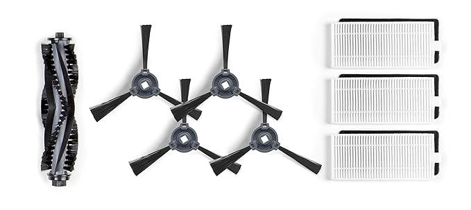 ECOVACS Buddy Kit for DEEBOT 500 with 1 Main and 4 Side Brush, 3 Filter (Grey)