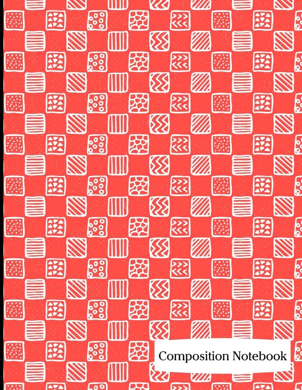 Composition Notebook Red Square Pattern Composition Notebook 8 5 X 11 200 Pages 100 Sheets College Ruled Lined Paper Glossy Cover Amazon De Nine Forty Publishing Fremdsprachige Bucher