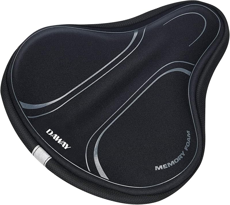 DAWAY C3 Memory Foam Bike Seat Cover Extra Soft Padded Comfort