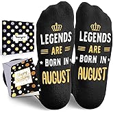 HAPPYPOP Month Birthday Gift for Men - Celebrate Month Birthday Socks for Him Male