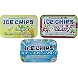 ICE CHIPS Candy 3 Pack Assortment (Sour Apple, Sour Cherry, Lemon) - Includes BAND as shown