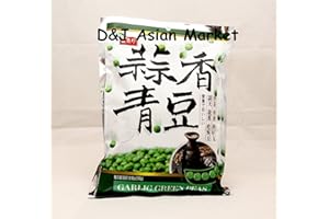 DRAGONMALL GOURMET Shengxiangzhen Garlic Green Peas 8.46oz (Pack of 4)