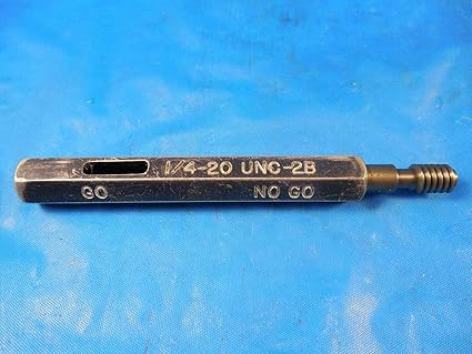 1 4 Unc 2b Thread Plug Gage 25 No Go Only P D 2223 Inspection 1 4 Amazon Com Industrial Scientific