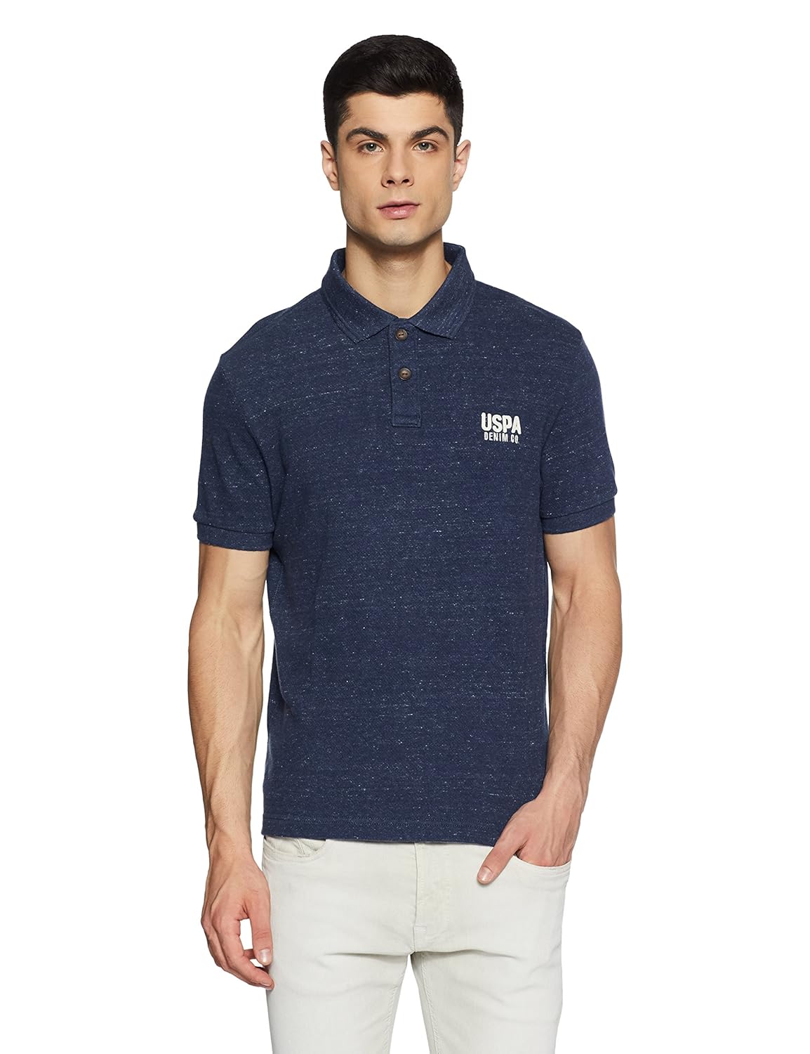 us polo association men's geometric print regular fit polo