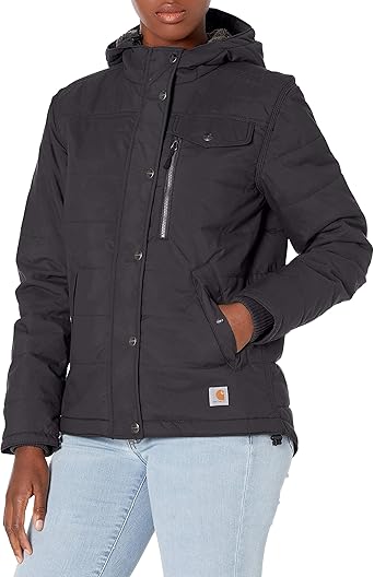 black womens utility jacket