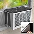 Flamorrow Air Conditioner Drip Cushion, 24" x 17" AC Rain Cover with Strong Magnetic Backing, Removable Breeze Stop Air Conditioner Top Pad for Stop Dropping Noise of Raining onto Window AC Units