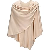 Spicy Sandia Shawl Wraps for Women Knit Poncho Travel Scarf Elegant Ruana Cape Sweater for Fall Winter