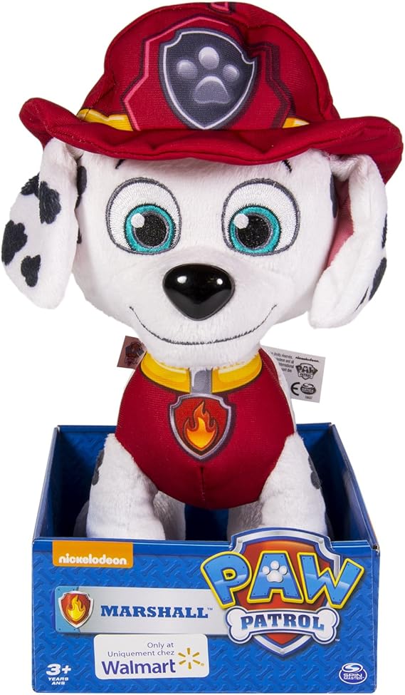 Amazon Com Paw Patrol 9 Plush Marshall Toys Games