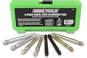 OEMTOOLS 24233 Wheel Stud Alignment Kit, Safe Wheel Alignment Tool, Wheel Hanger Color-Coded for Foreign and Domestic Vehicles, Wheel Fitment Tool 8-Piece Set