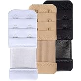 SAMGU Women's Bra Extenders 2 Hook / 3 Hook / 4 Hook / 5 Hook / 6 Hook, Soft Stretchy Back Bra Extension Strap