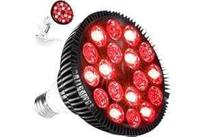 Lifepro InfraGlow Red & NIR LED Light – 660nm/850nm Bulb with Clip-On Lamp