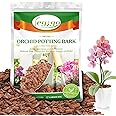 Legigo 4 Quarts Organic Orchid Potting Bark- All Natural Orchid Bark Potting Mix Pine Bark Wood Chips for Houseplant Mulch, Orchid Plants Root Development