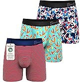 Shinesty Boxer Briefs for Men Pack of 3 - Hammock Support Pouch Underwear for Men - Flyless
