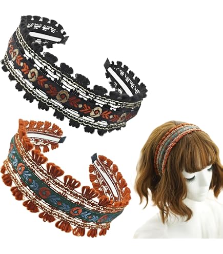 Amazon.com : Nylosiaind 3 Pack Straw Headbands for Women  display picture 1