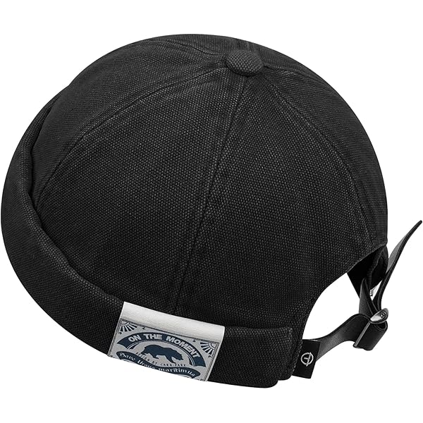 Croogo Brimless Docker Cap - Adjustable Rolled Cuff Skullcap Beanie Hat