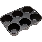 Muffin Pan - Pre-Seasoned Cast Iron 7-3/4 Inch by 5-1/2 inch By Old Mountain