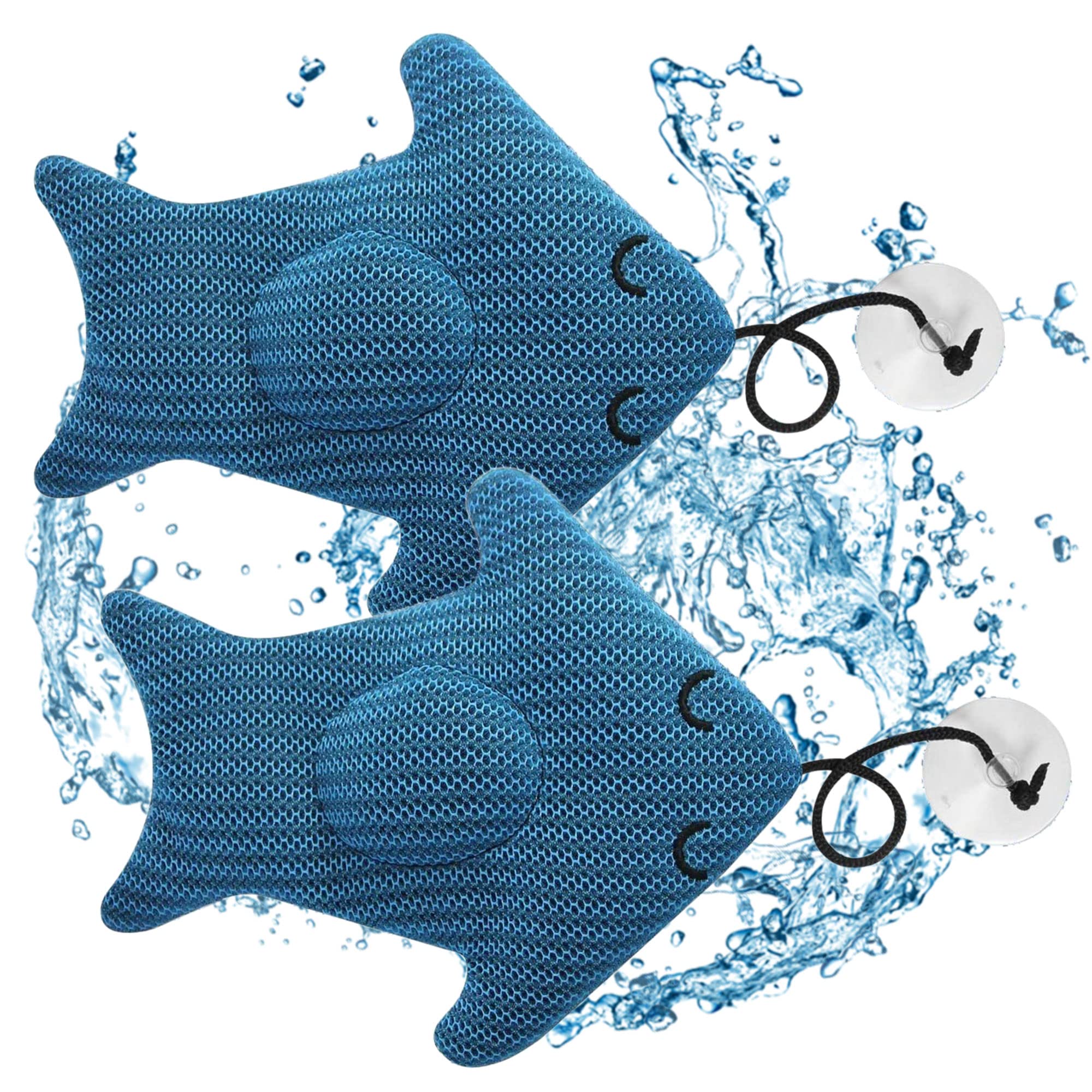 Longzhuo Hot Tub Scum Absorber, 2 Pcs Reusable Shark Scum Balls Hot Tub, Oil Absorbing Scum Sponge for Pool for Spa - Must-Have Hot Tub Accessories for Adults and Kids